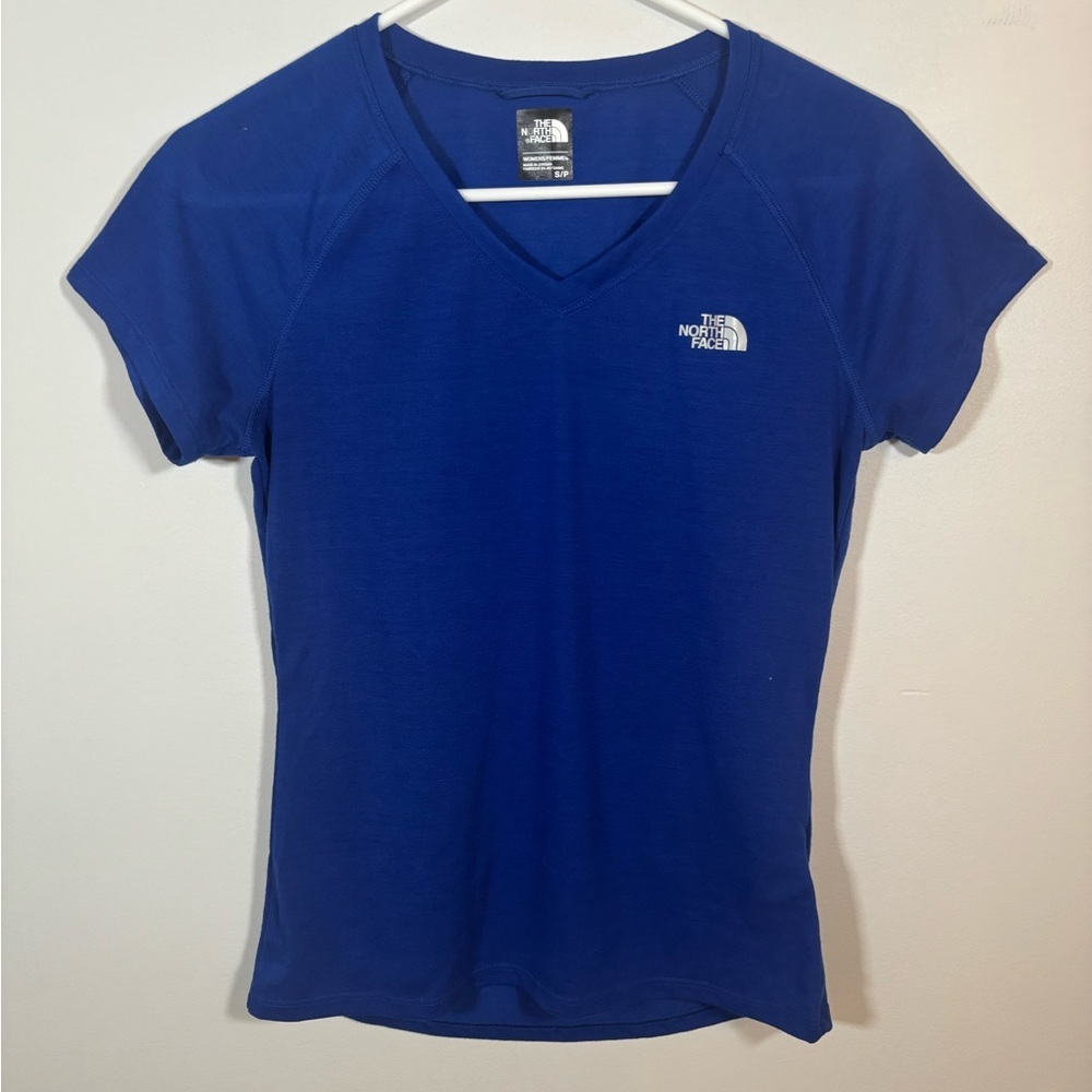 The North Face Women's Royal Blue V-Neck Tee